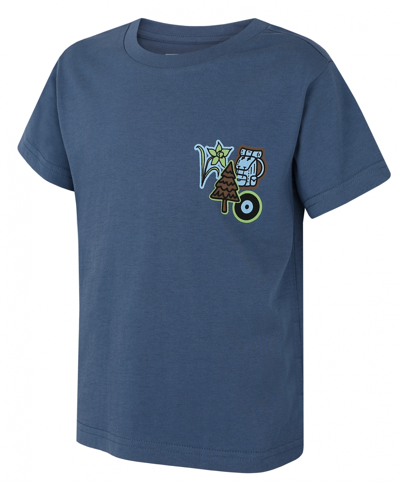 Husky Detské bavlnené tričko Tee Patch K blue Veľkosť: 128