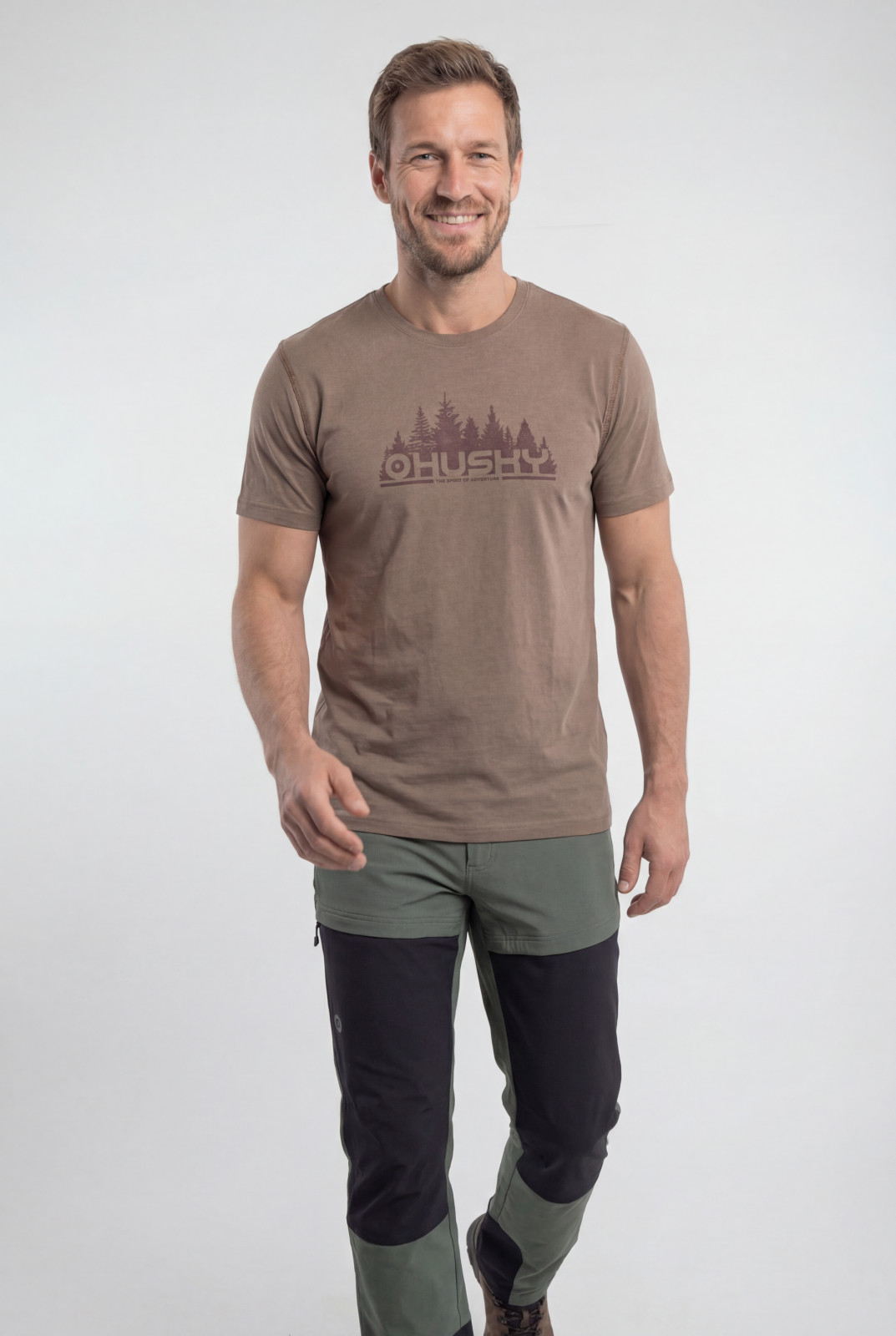 Husky Pánske tričko Mertis M beige Veľkosť: L