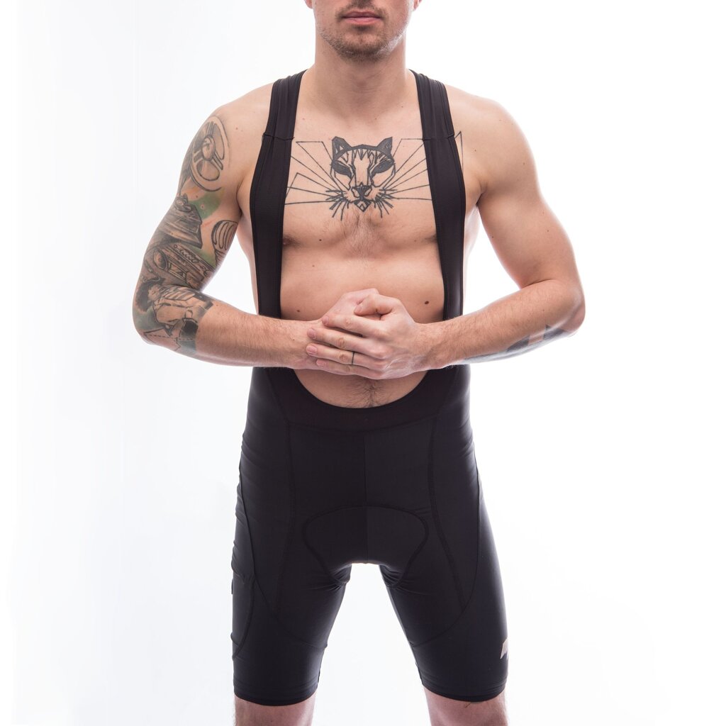 Fresh Trash MEN'S SIGNATURE BIB SHORTS TRUE BLACK Veľkosť: XXL