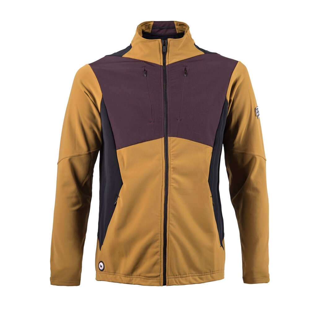 Fresh Trash MEN'S CROSS POINT JACKET GOLDEN/WINE/BLACK Veľkosť: S