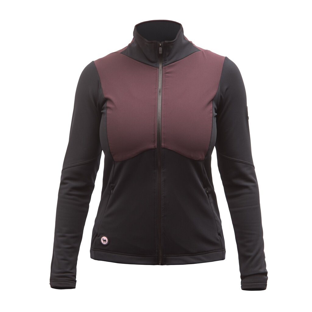 Fresh Trash WOMEN'S CROSS POINT HYBRID JACKET TRUE BLACK/PORT RED Veľkosť: XL