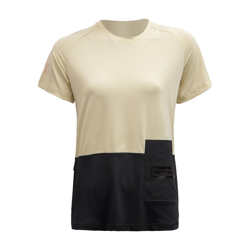 Fresh Trash WOMEN'S HORIZON POCKET SHORT SLEEVE JERSEY SAND/BLACK Veľkosť: S