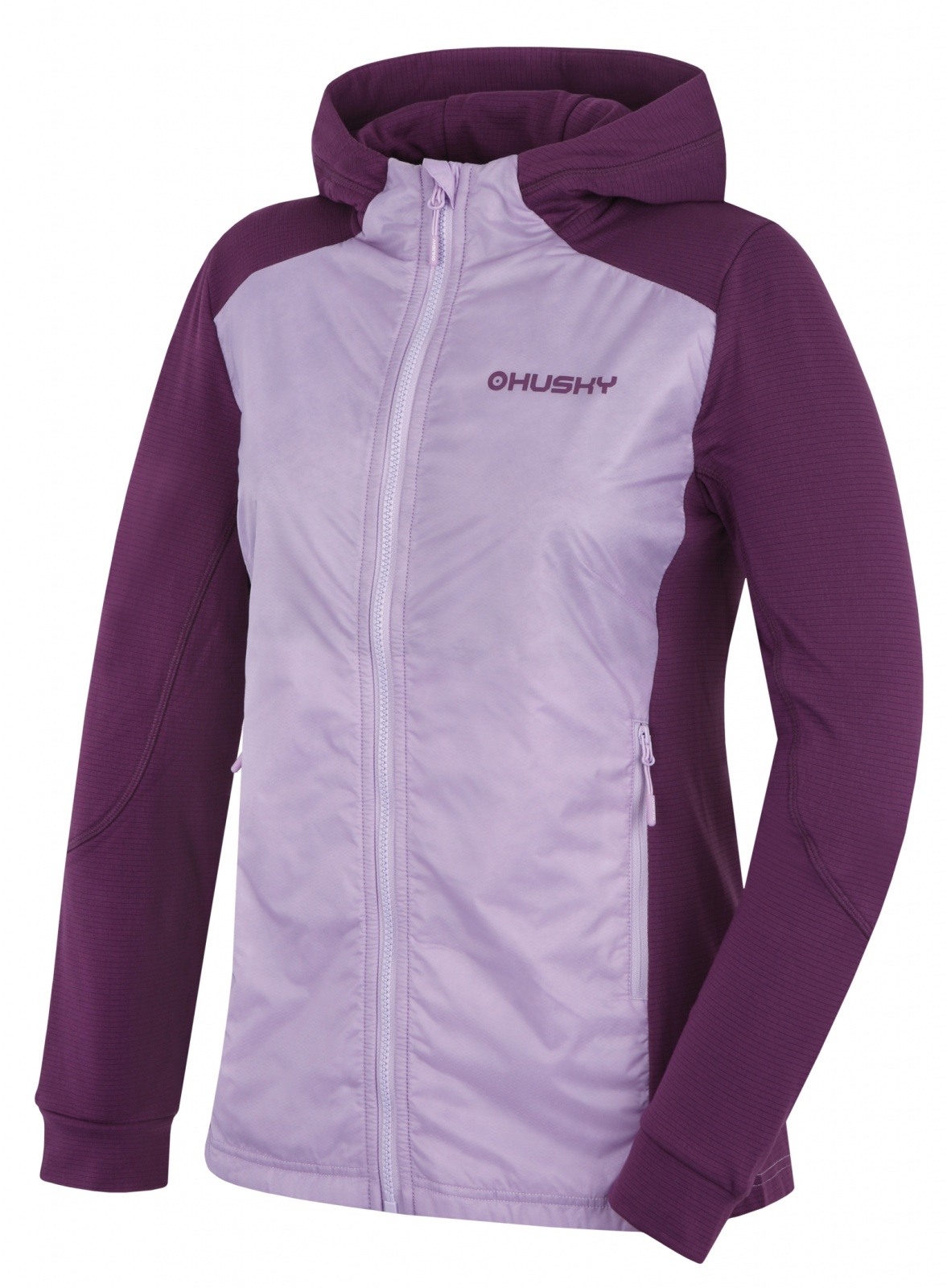 Husky Dámska mikina na zips Any L purple Veľkosť: M