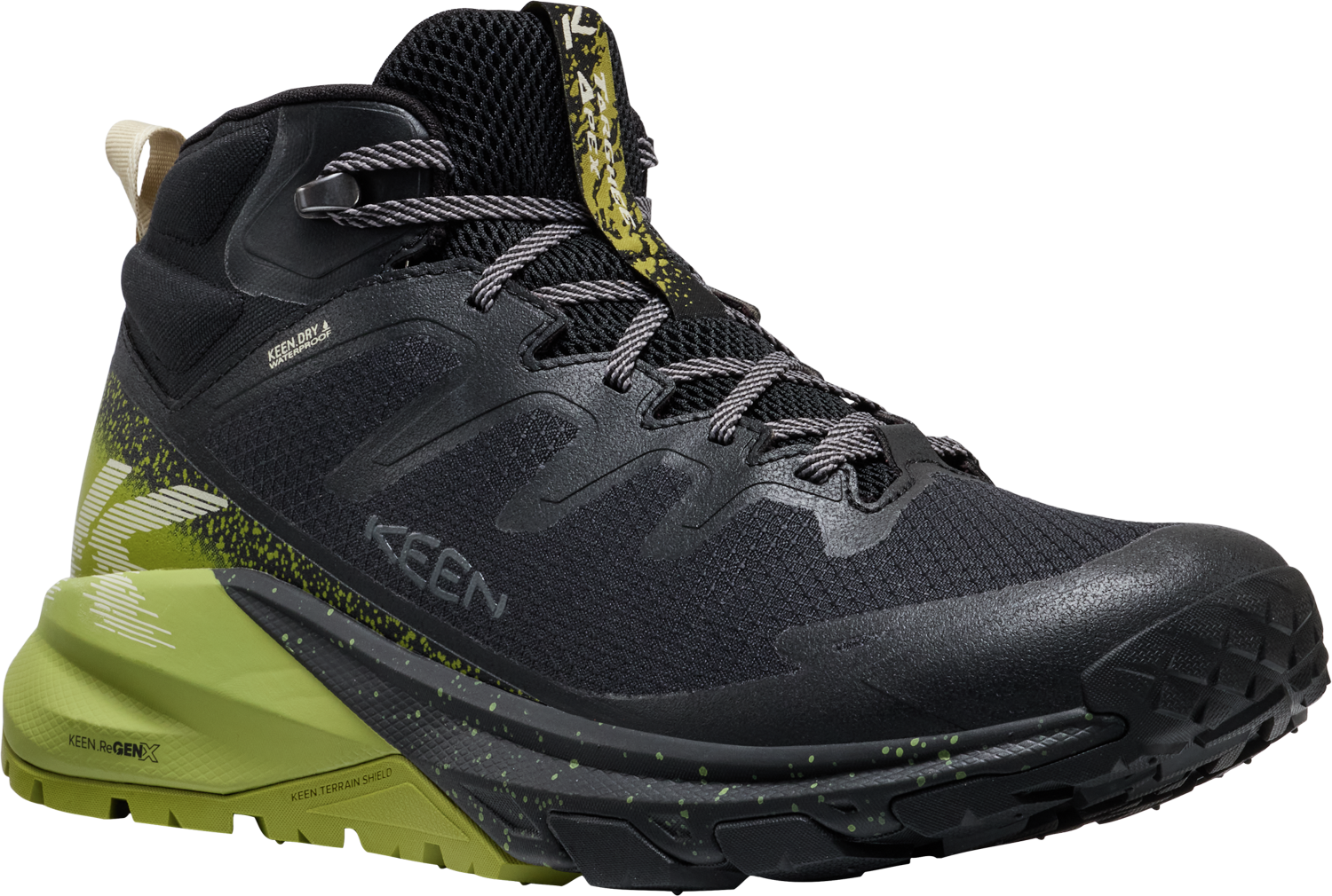 Keen TARGHEE APEX MID WP MEN black/golden cypress Veľkosť: 46 195208998386