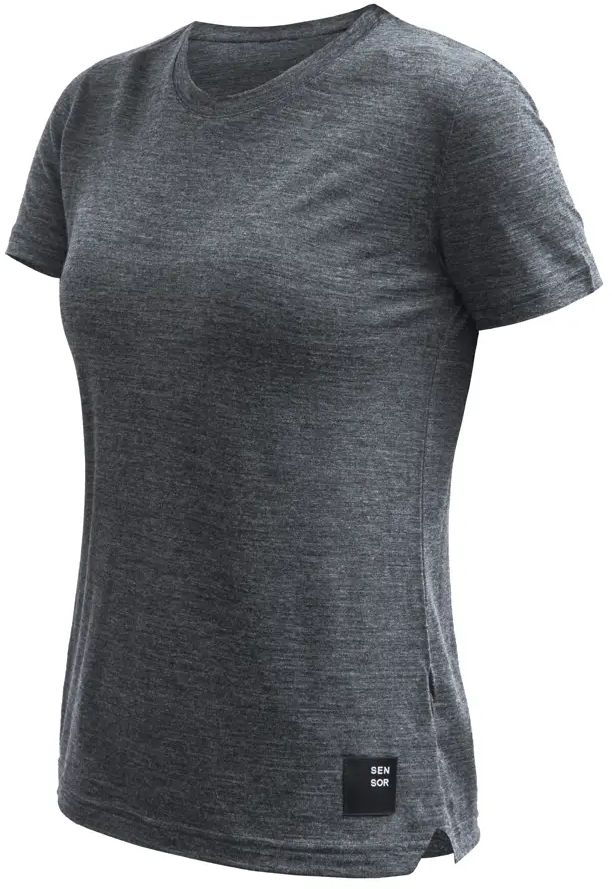 E-shop SENSOR MERINO LITE dámske tričko kr.rukáv anthracite gray