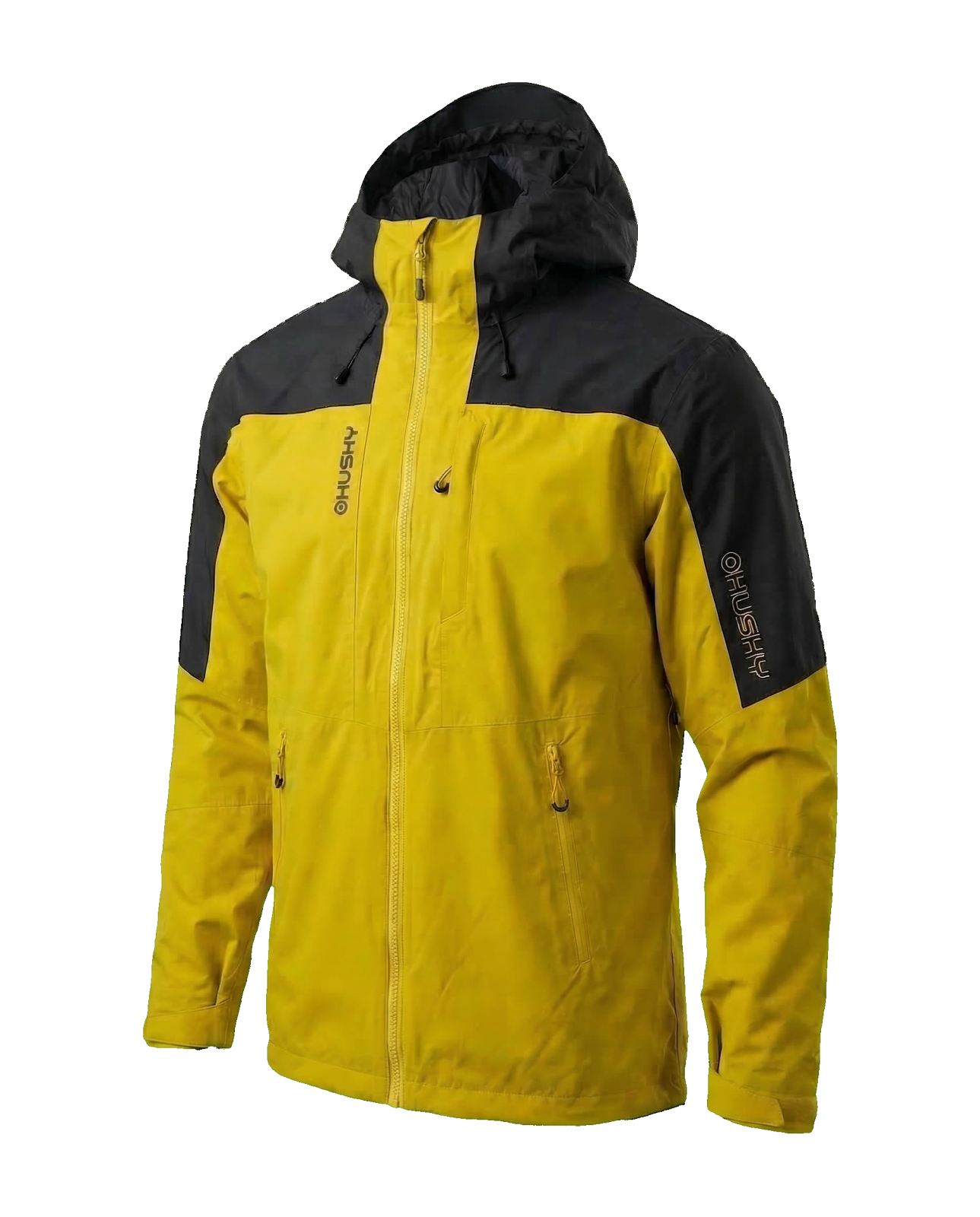 E-shop Husky Pánska hardshell bunda Nickin M black/mustard