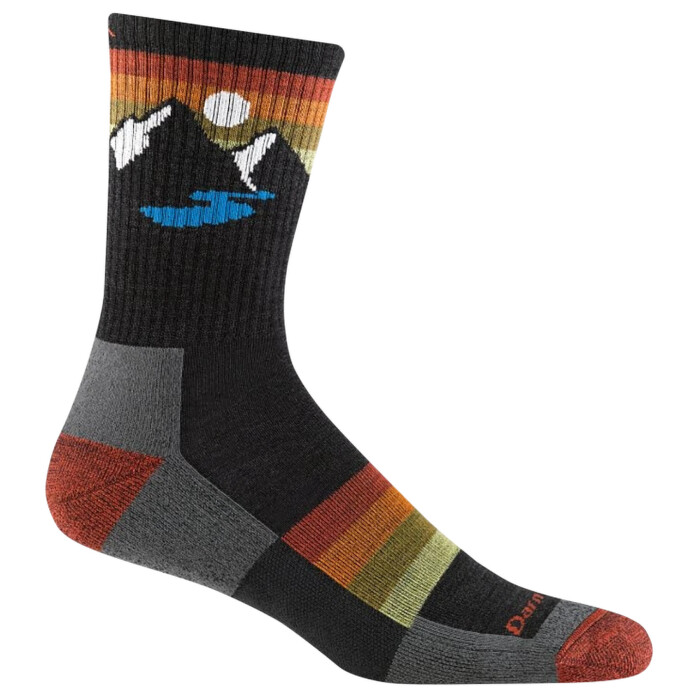 E-shop Darn Tough SUNSET RIDGE MICRO CREW LIGHTWEIGHT WITH CUSHION charcoal