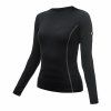 SENSOR MERINO ACTIVE dámské triko dl.rukáv černá