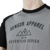 SENSOR MERINO ACTIVE PT ADVENTURE pánské triko kr.r. šedáčerná 02