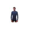 SENSOR MERINO DF pánské triko dl. rukáv deep blue 03