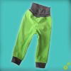Unuo, Batolecí softshellové kalhoty s fleecem, Smaragdová, Pejsci (Softshell toodler trousers) (Velikost (Size) 74/80)