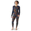 smartwool w merino 250 baselayer pattern crew bxd deep navy palm 2