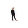 SENSOR MERINO ACTIVE SET juniorský triko dl.rukáv + spodky černá 03
