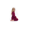 SENSOR MERINO ACTIVE SET junioský triko dl.rukáv + spodky lilla 04