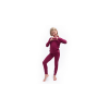 SENSOR MERINO ACTIVE SET junioský triko dl.rukáv + spodky lilla 02