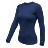 SENSOR MERINO ACTIVE dámské triko dl.rukáv deep blue
