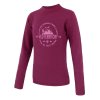 SENSOR MERINO DF TERRITORY dětské triko dl.rukáv lilla