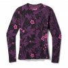 Smartwool W CLASSIC THERMAL MERINO BL CREW BOXED purple iris floral