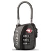 10016612OSP TSA 3 Dial Cable Lock, black