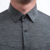 SENSOR MERINO LITE unisex košile dl.rukáv anthracite gray M (Velikost M)