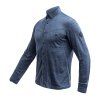 SENSOR MERINO LITE unisex košile dl.rukáv mottled blue M (Velikost M)