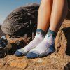 darn tough hiker quarter midweight with cushion mountain white2