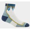 darn tough hiker quarter midweight with cushion mountain white