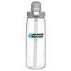 Nalgene Straw bottle Clear, w. Gray Cap