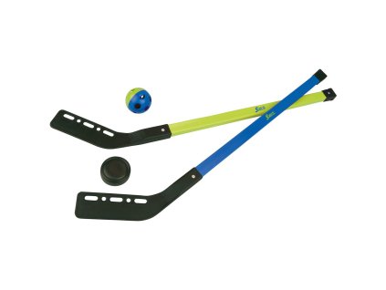 Sada 2 plastových hokejek na street hokej + míček a puk