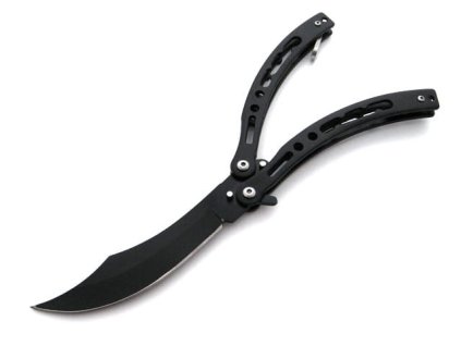 Skládací motýlek černý, 23 cm