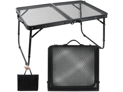 Kempingový skládací stůl 60x40x27 cm, černý