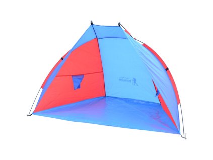namiot oslona plazowa sun 200x100x105cm niebiesko czerwona enero camp