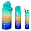Motivační sportovní láhev 3v1, 2000 ml + 900 ml + 300 ml, různé barvy