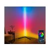 Podlahová rohová RGB LED lampa, s ovladačem
