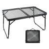 Kempingový skládací stůl 60x40x27 cm, černý