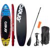 Paddleboard ENERO 300x76x15 cm, do 135 kg, laminovaná PVC deska 2500g/m², černý