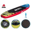 Paddleboard ENERO 300x76x15 cm, do 135 kg, laminovaná PVC deska 2500g/m², černý