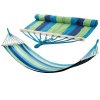 Houpací bavlněná síť 270x150cm, pro až 2 osoby, nosnost 200kg (Vyber barvu : Modro-zelená)