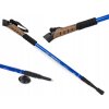 Trekingové hole Nordic Walking s korkovou rukojetí, 135 cm, 2 ks (Vyber barvu : Modrá)