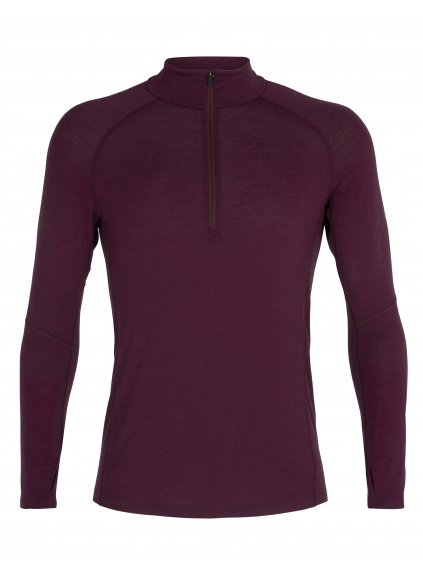 ICEBREAKER Mens 150 Zone LS Half Zip, Brazilwood (vzorek)