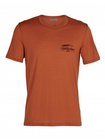 ICEBREAKER Mens Tech Lite SS Crewe The Good Life, Roote