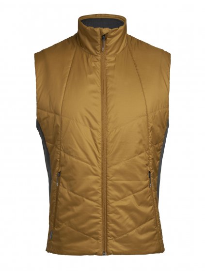 ICEBREAKER Mens Helix Vest, Curry (vzorek)