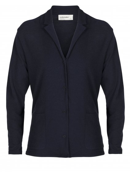 ICEBREAKER Wmns 180 Pique Jacket, Midnight Navy (vzorek)