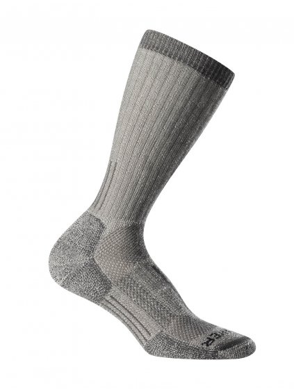 ICEBREAKER Mens Mountaineer Mid calf, Natural-Monsoon Heather