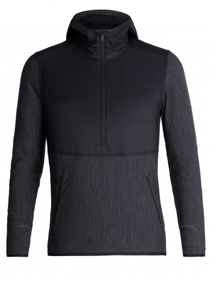 FW19 MEN DESCENDER HYBRID LS HALF ZIP HOOD 104279A05 1