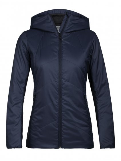 ICEBREAKER Wmns Helix Hooded Jacket, Midnight Navy