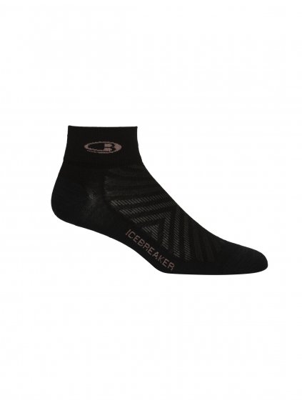 ICEBREAKER Wmns Run+ Ultralight Mini, Black
