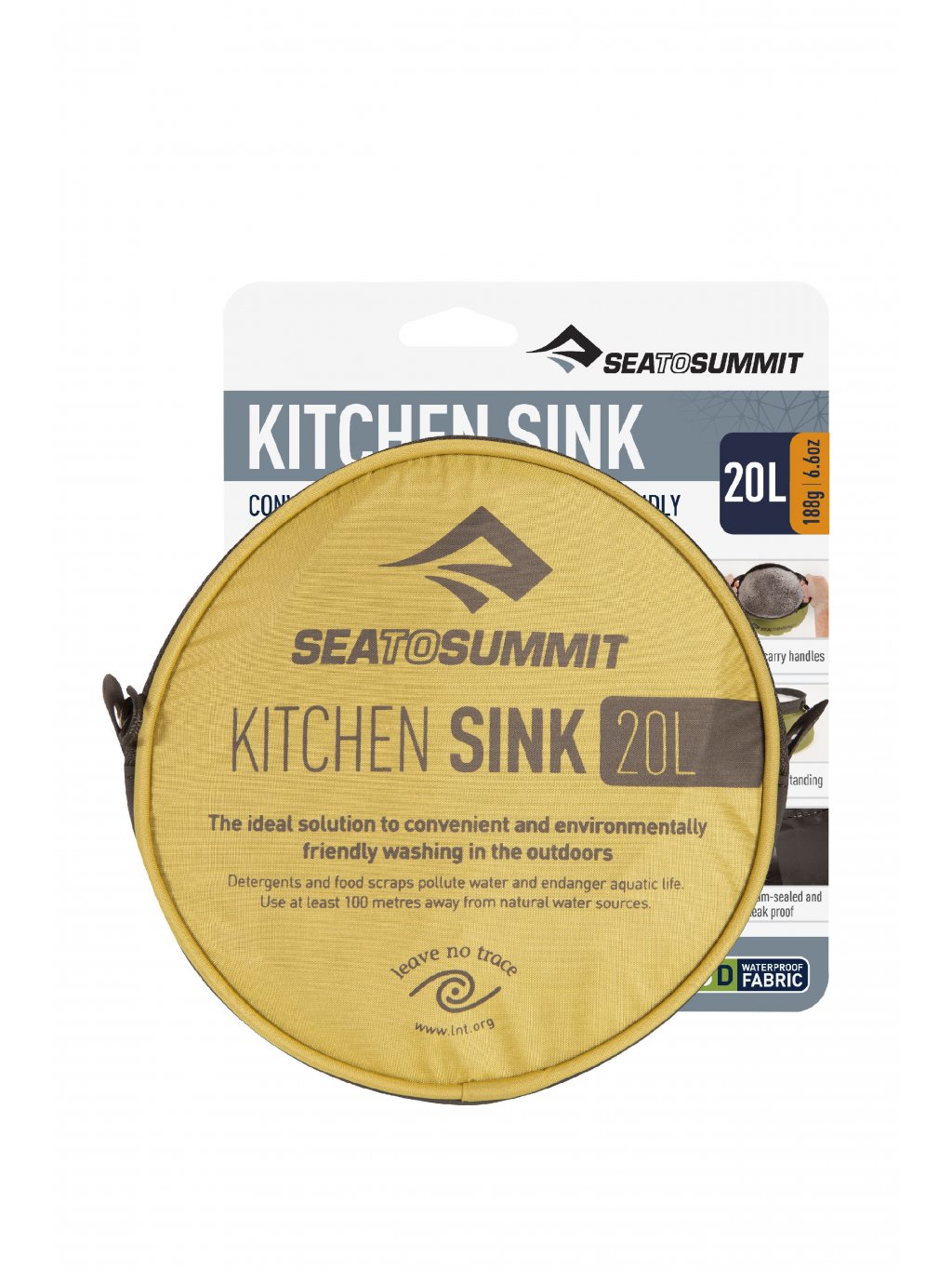 Vak Sea to Summit Kitchen Sink velikost: 20 litrů, barva: zelená