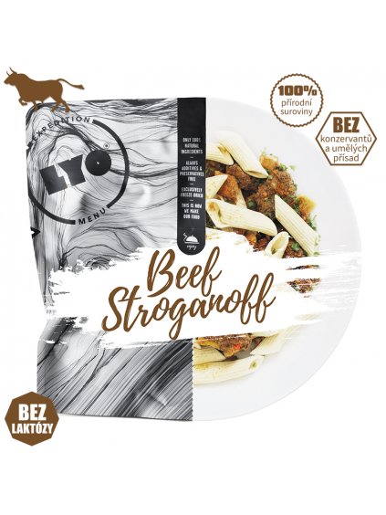 LYOfood Hovězí Stroganoff; běžná porce - 113 g