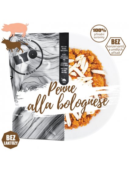 LYOfood Těstoviny Bolognese; běžná porce - 95 g